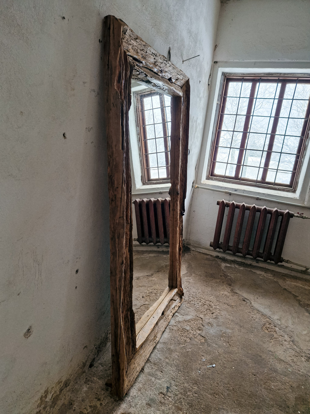 Reclaimed Wood Oversized Mirror