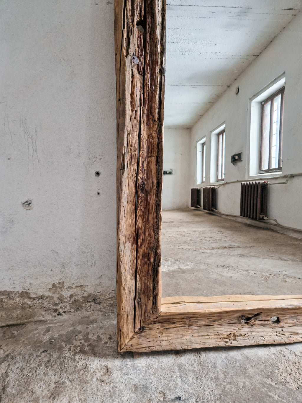 Reclaimed Wood Oversized Mirror