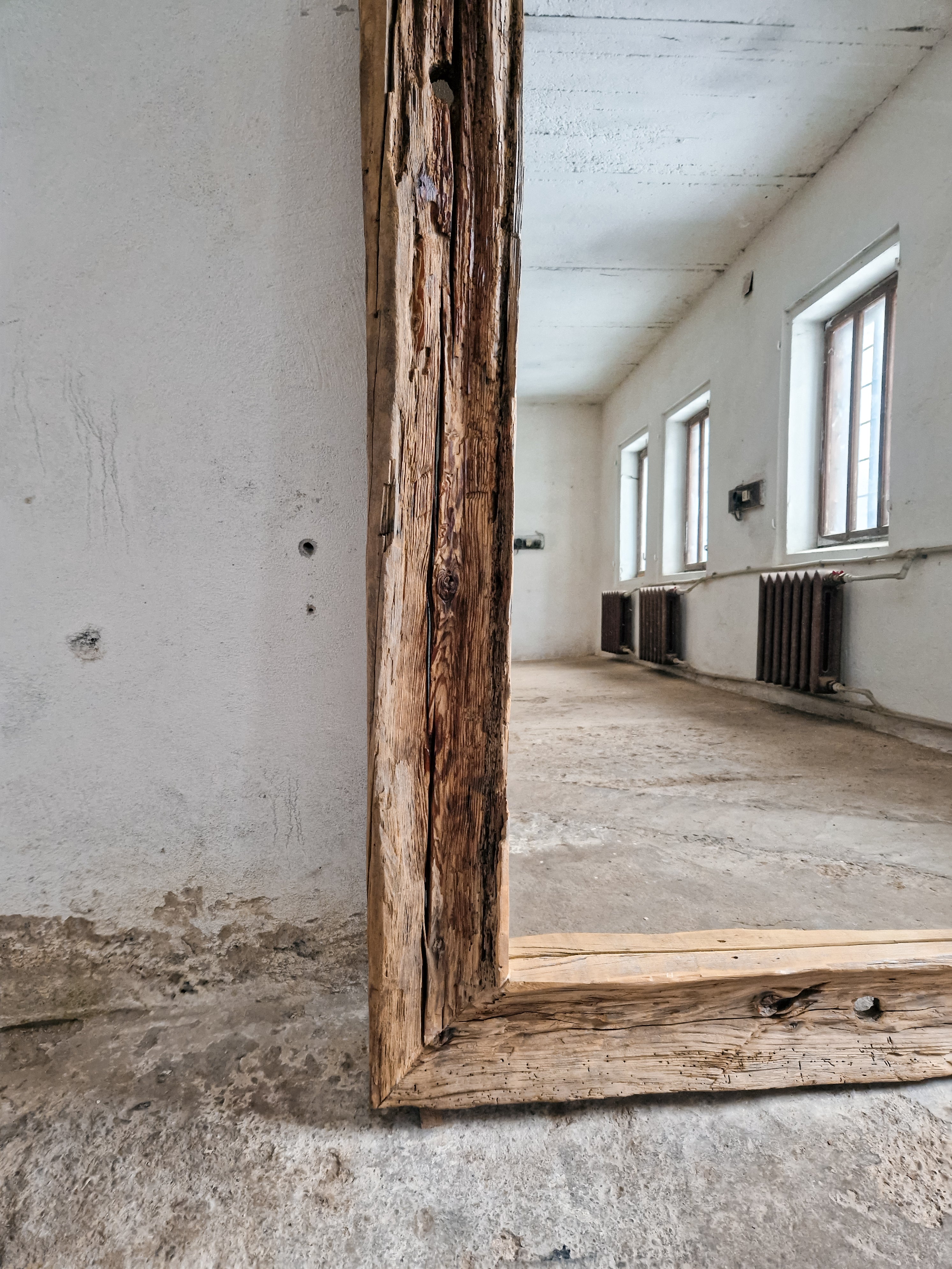 Reclaimed Wood Oversized Mirror