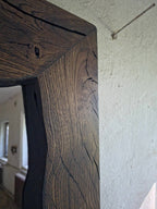 Oversized Oak Floor Mirror