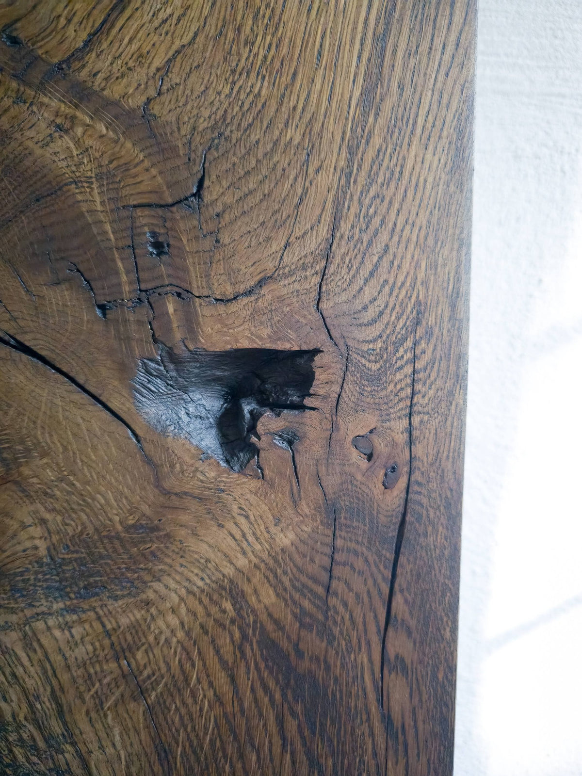 Oversized Oak Floor Mirror