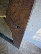 Oversized Oak Floor Mirror