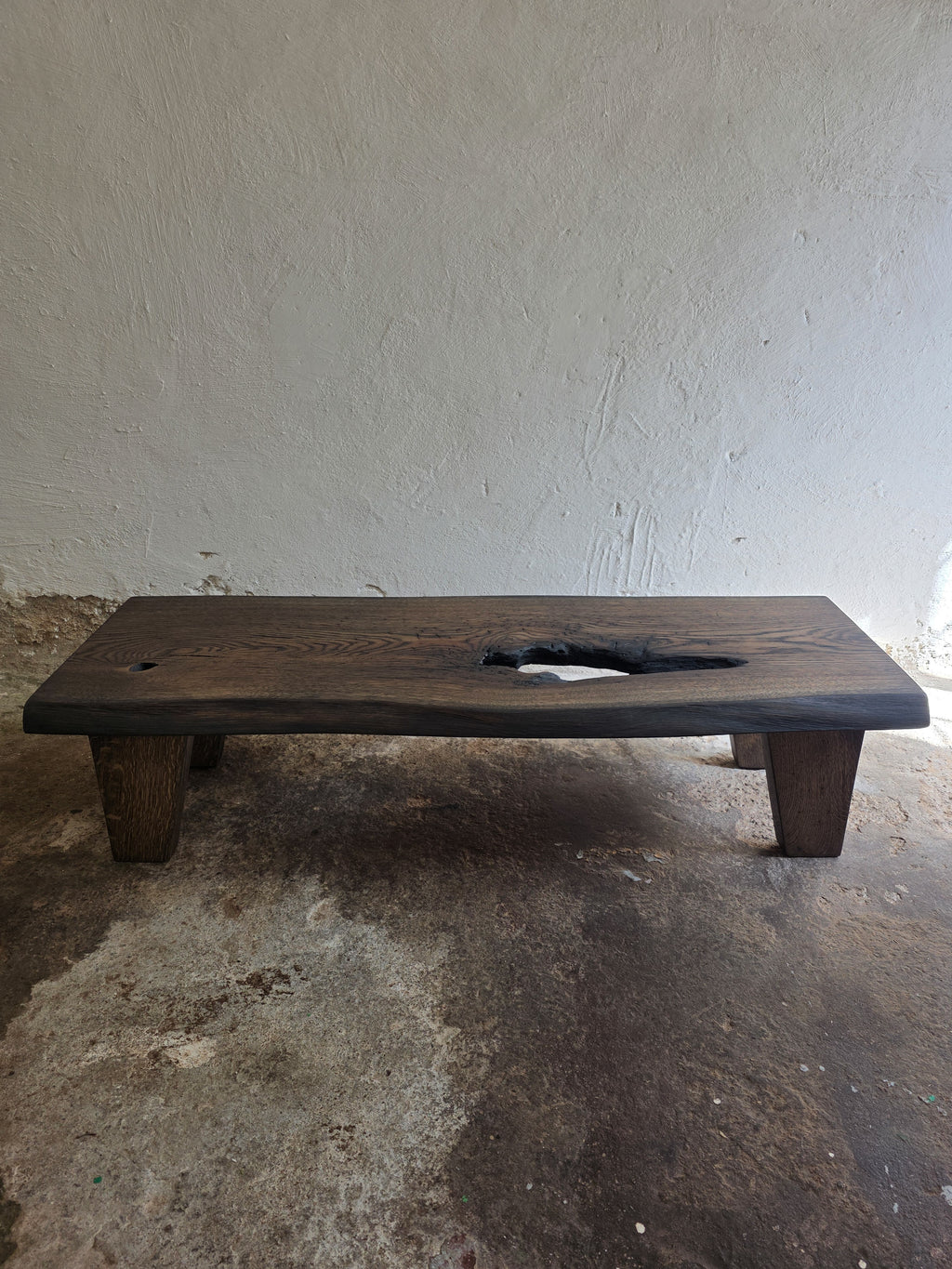 Live Edge Oak Slab Coffee Table