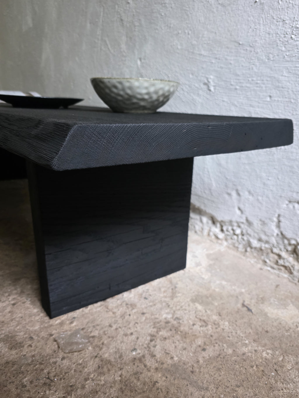 Burnt Wood Black Coffee Table