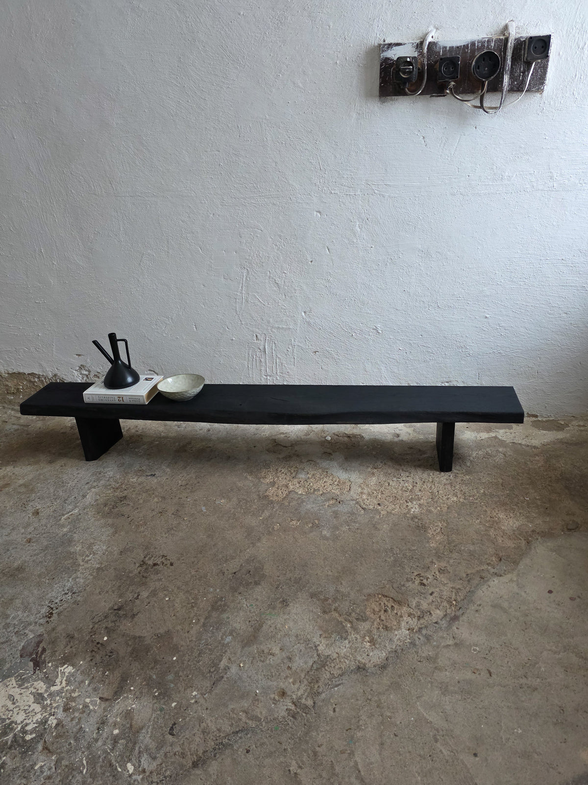 Burnt Wood Console Table