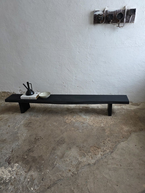Burnt Wood Console Table