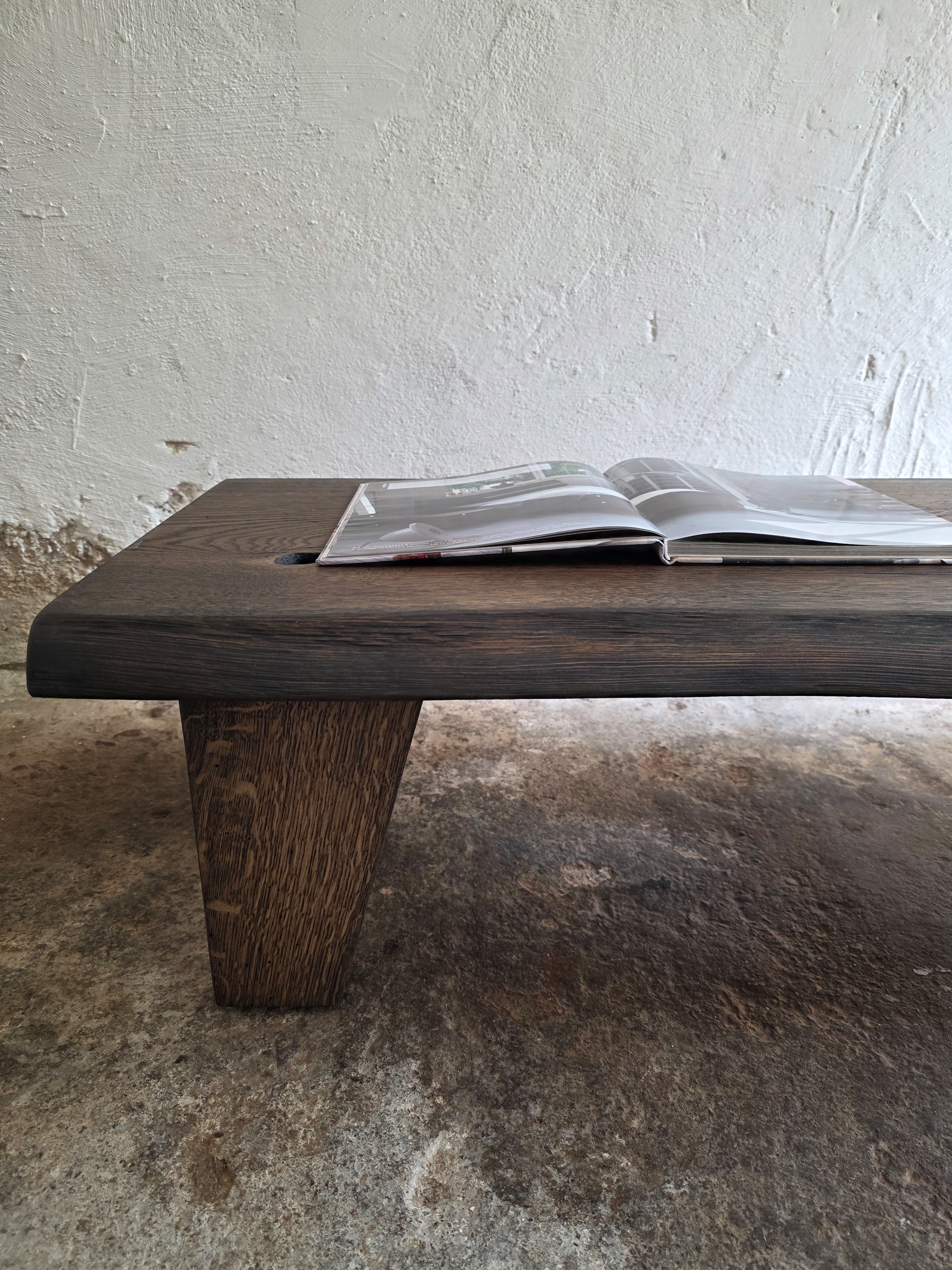 Live Edge Oak Slab Coffee Table