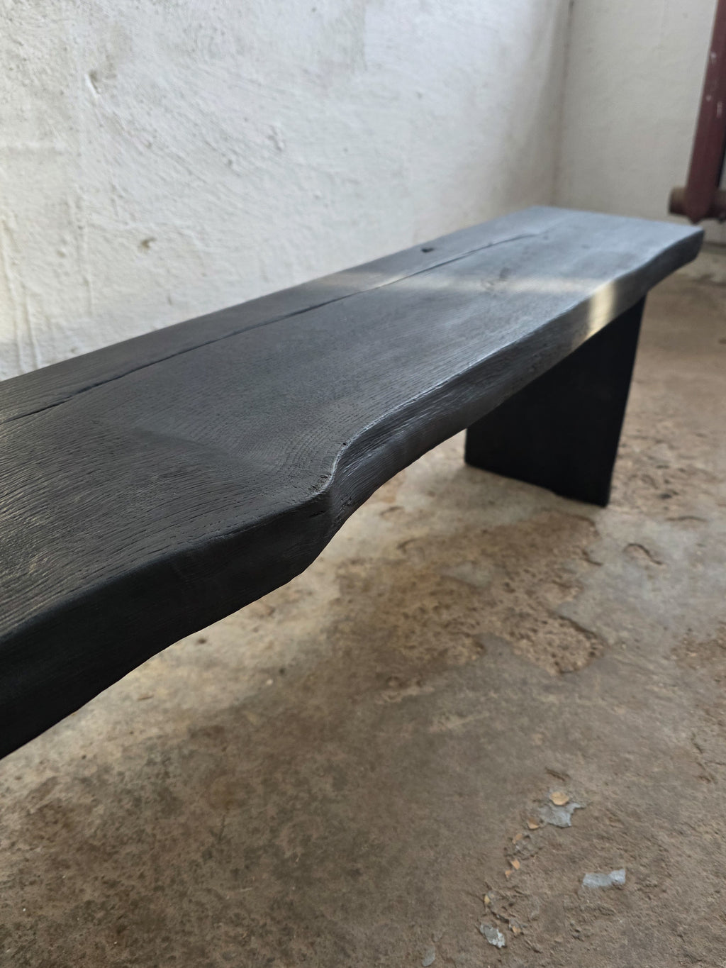 Burnt Wood Console Table