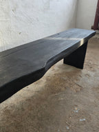 Burnt Wood Console Table