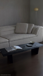 Burnt Wood Black Coffee Table