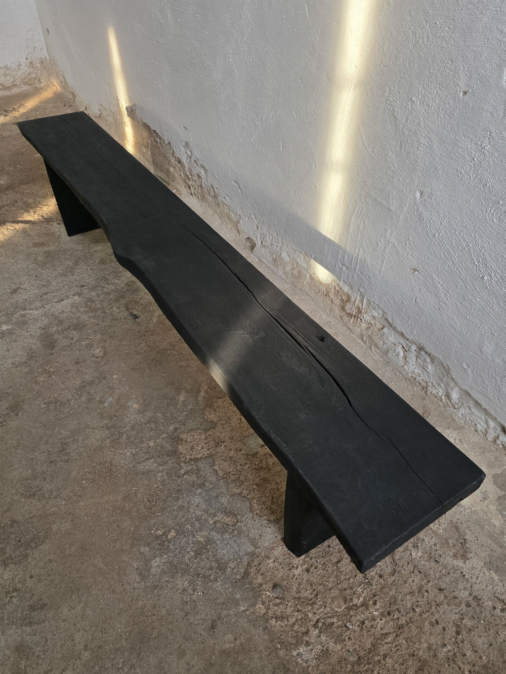 Burnt Wood Console Table