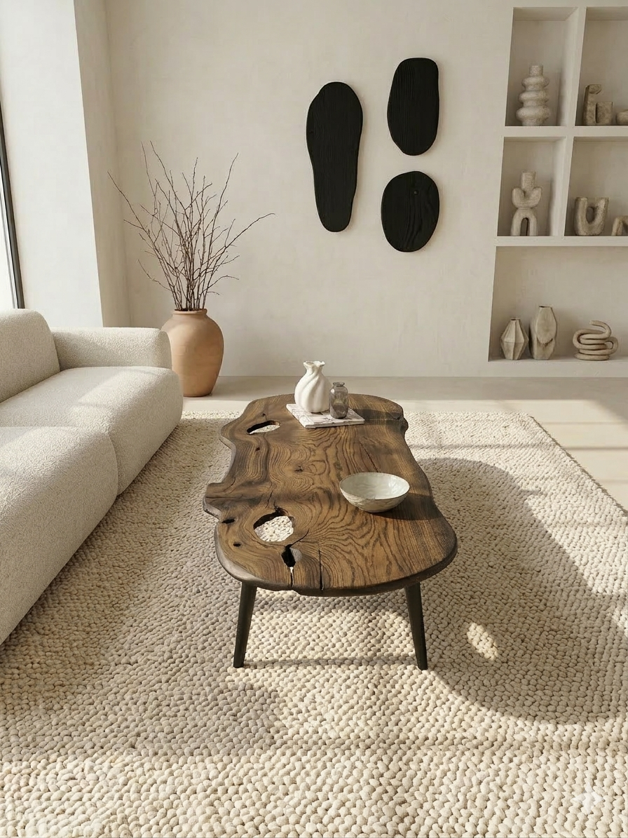 Organic Oak Slab Coffee Table