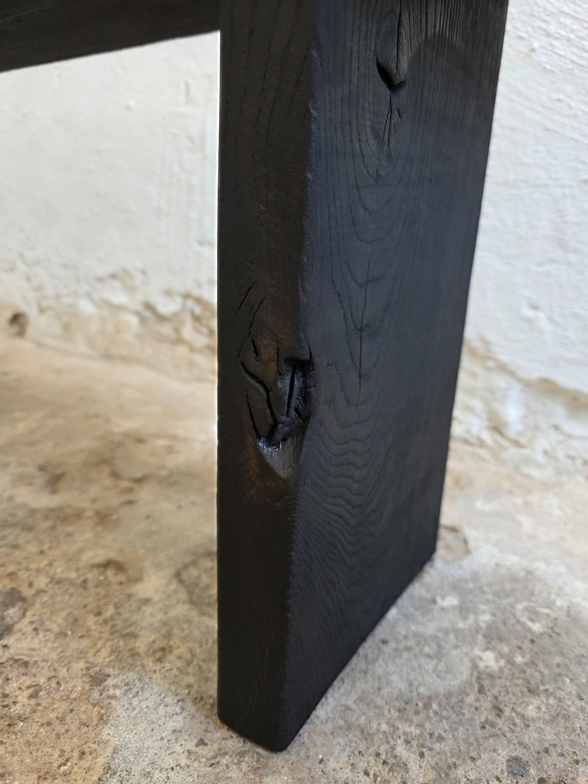 Burnt Wood Console Table
