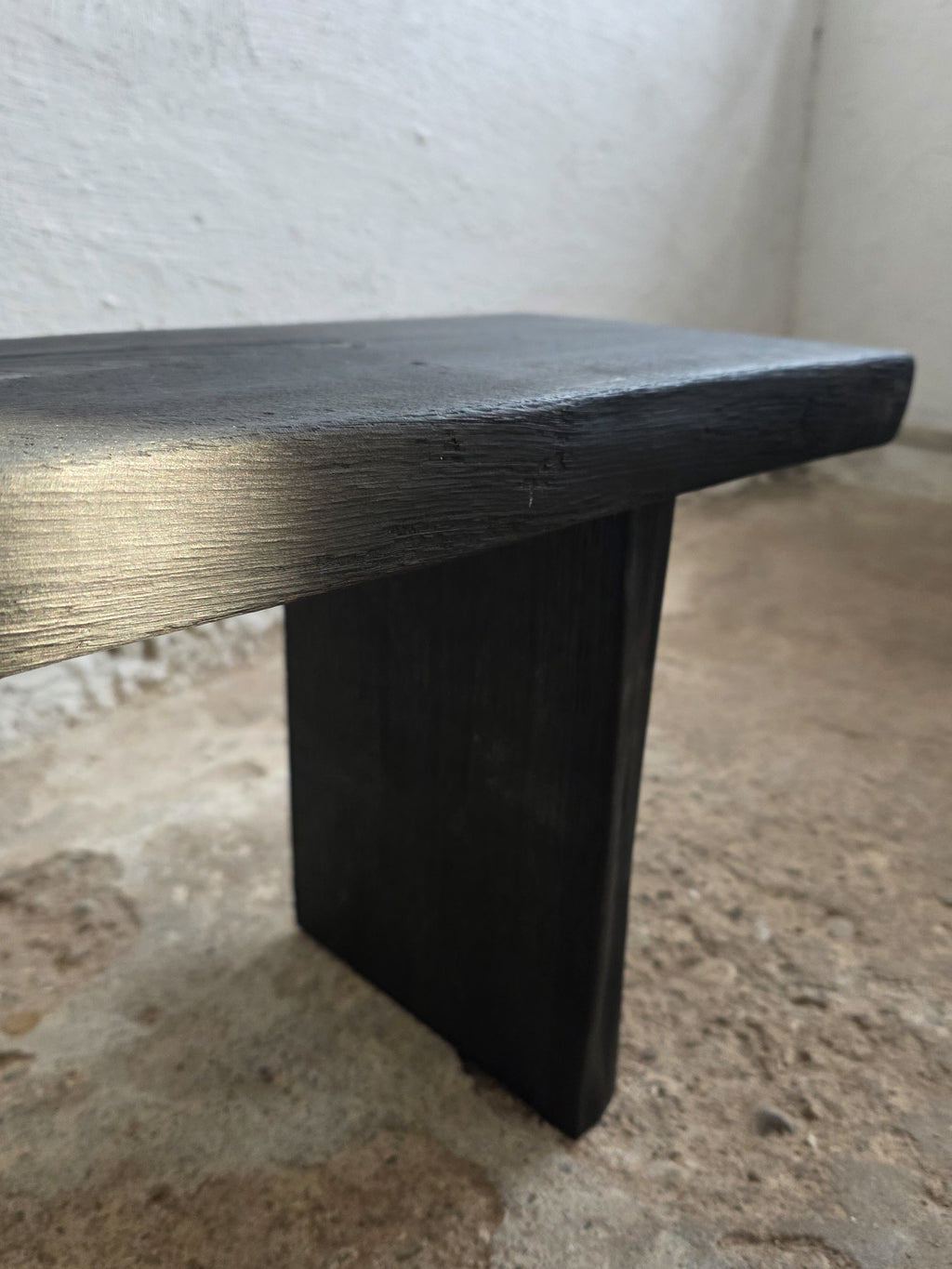 Burnt Wood Console Table