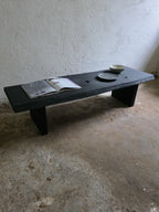 Burnt Wood Black Coffee Table