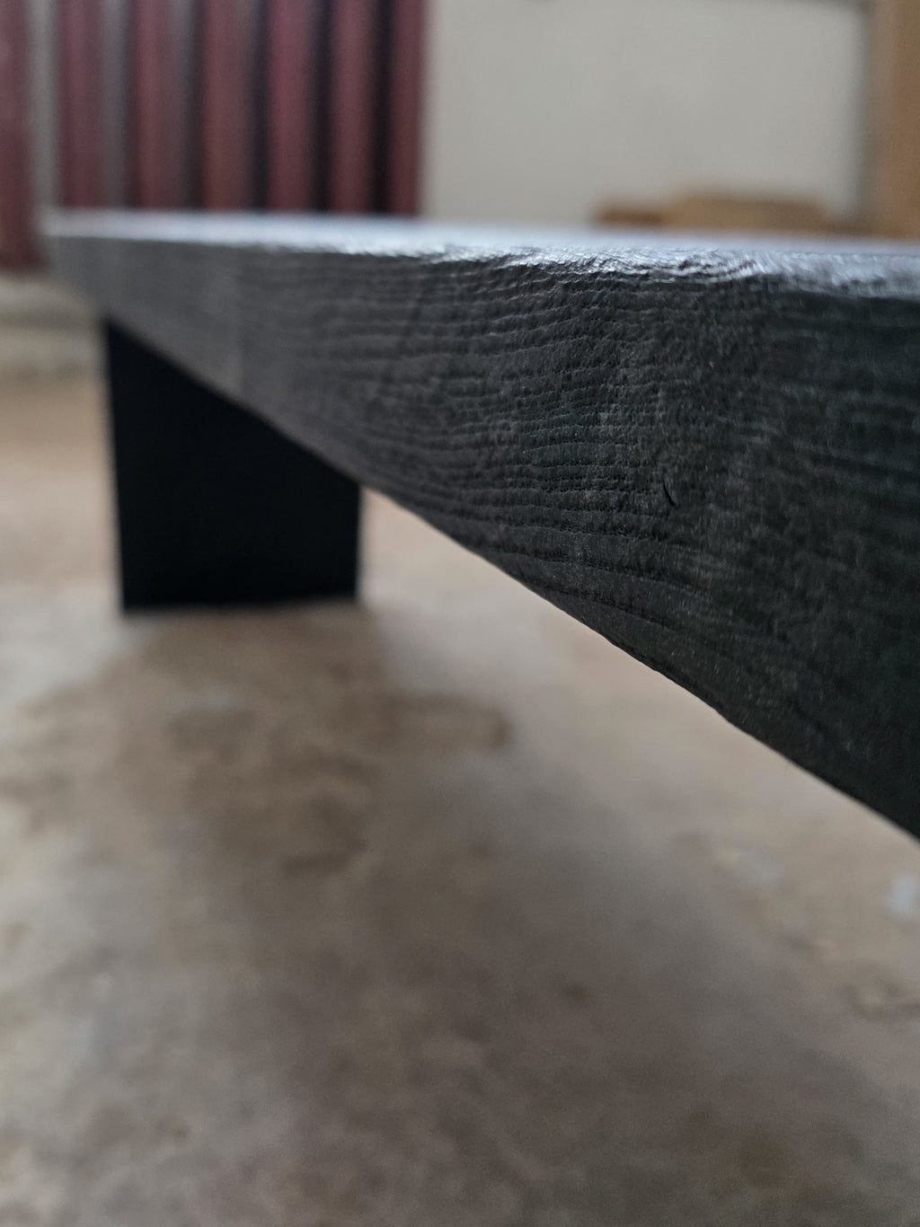 Burnt Wood Console Table