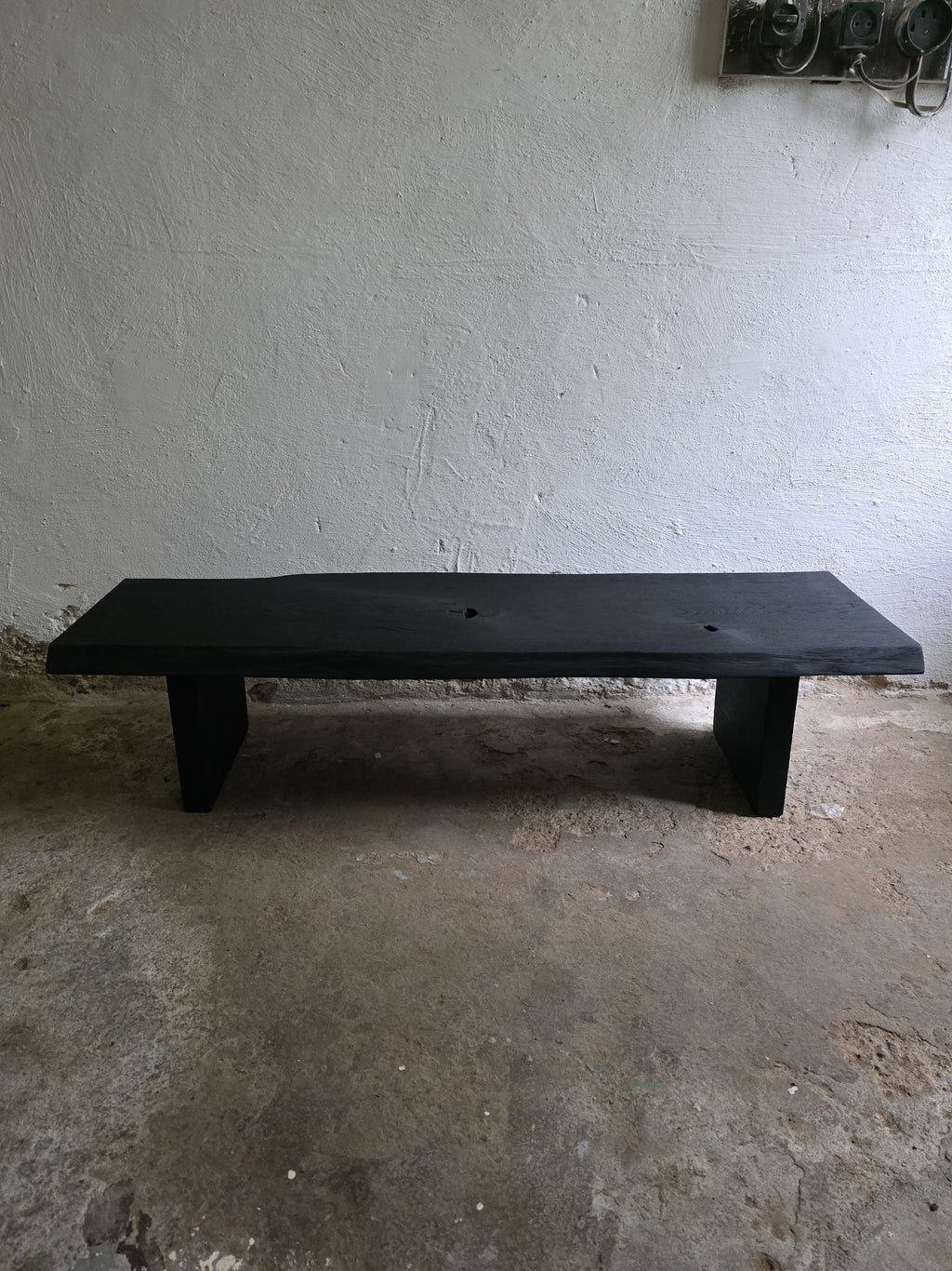 Burnt Wood Black Coffee Table