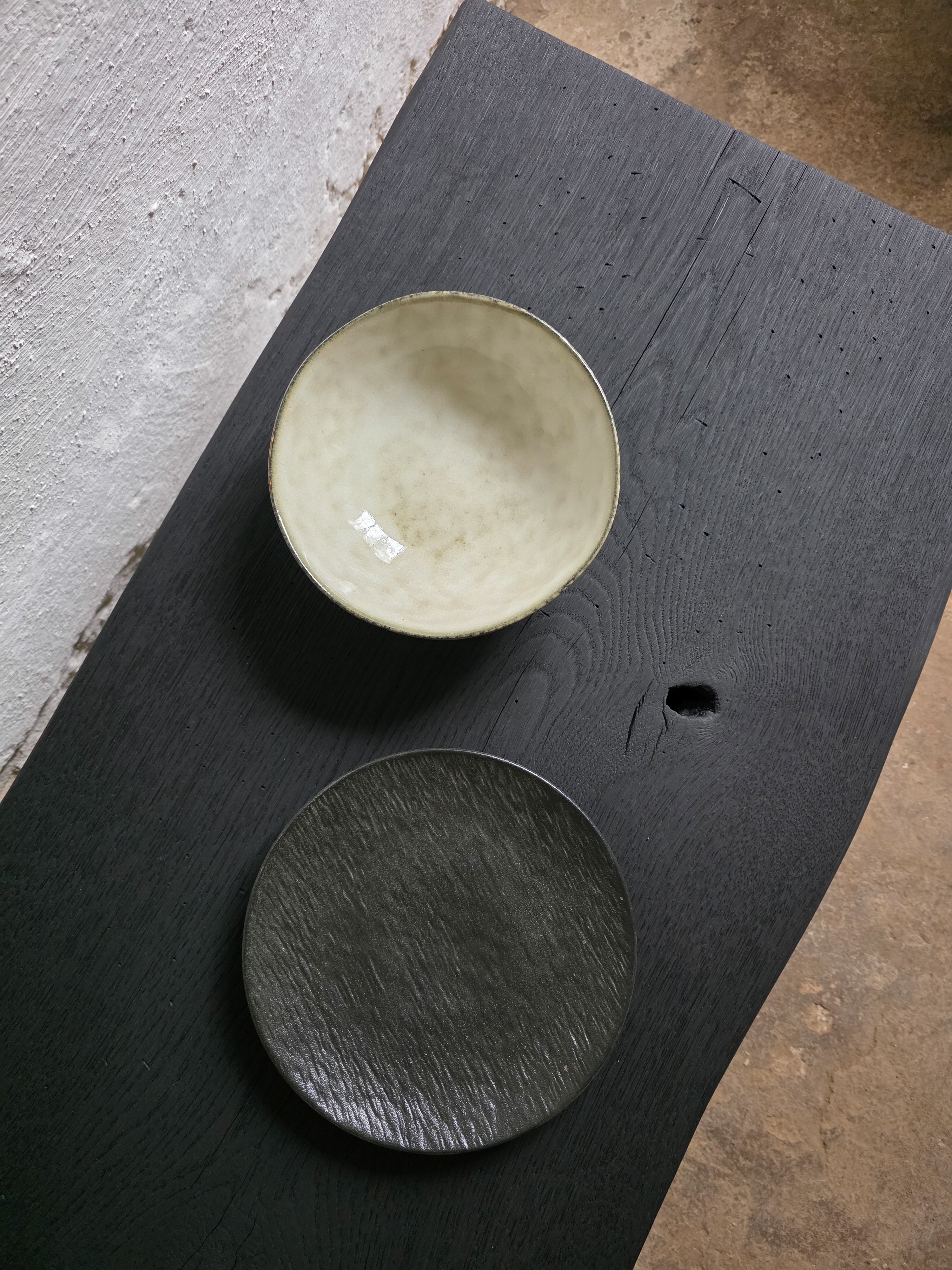 Burnt Wood Black Coffee Table