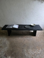 Burnt Wood Black Coffee Table