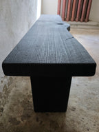 Burnt Wood Console Table