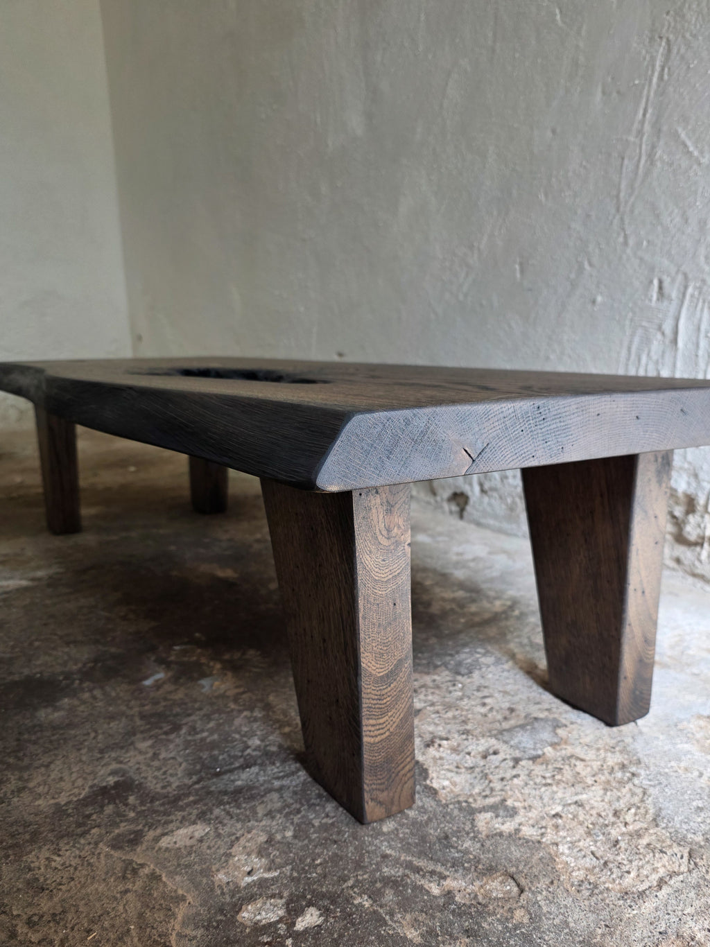 Live Edge Oak Slab Coffee Table