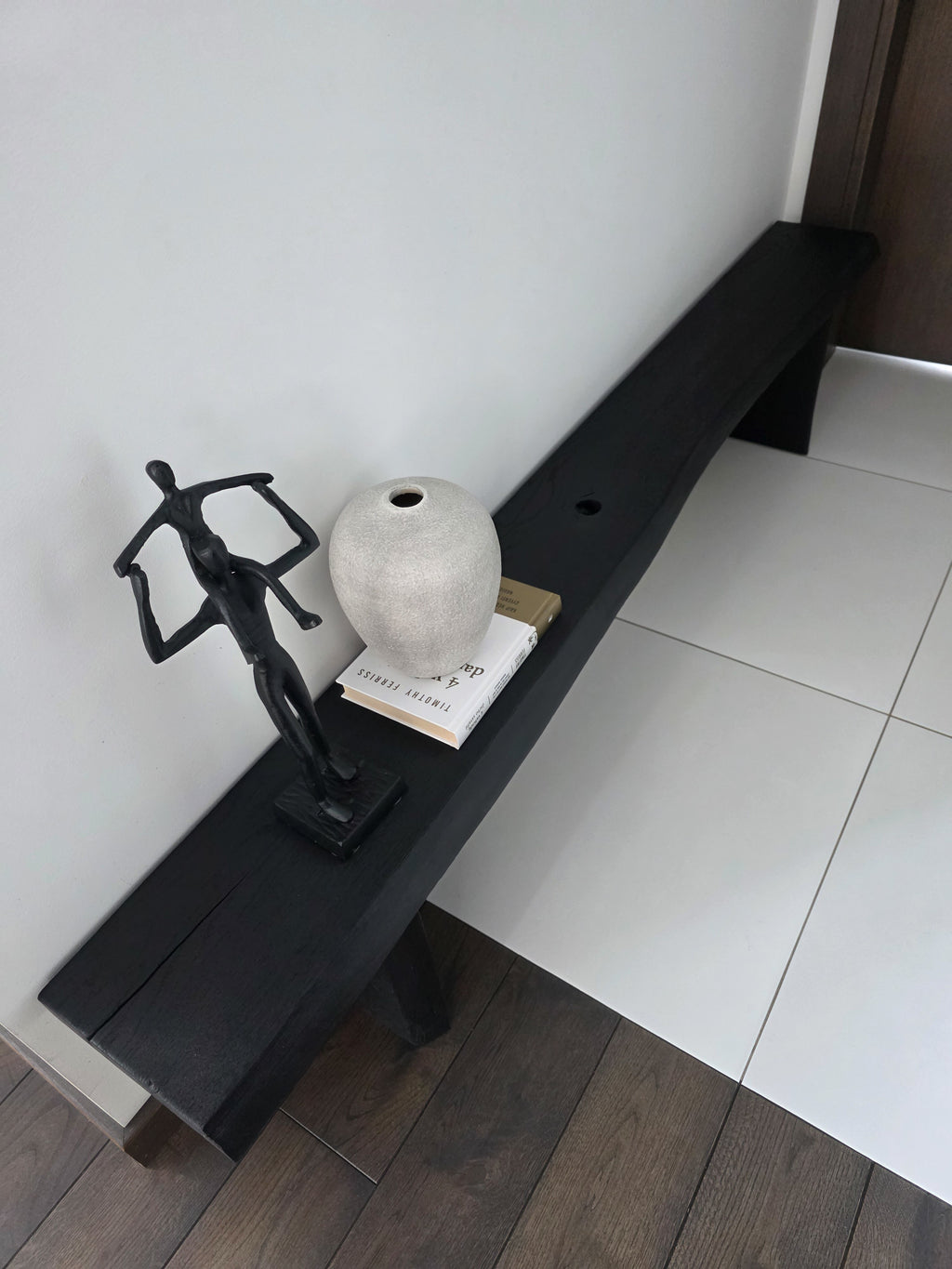 Burnt Wood Console Table