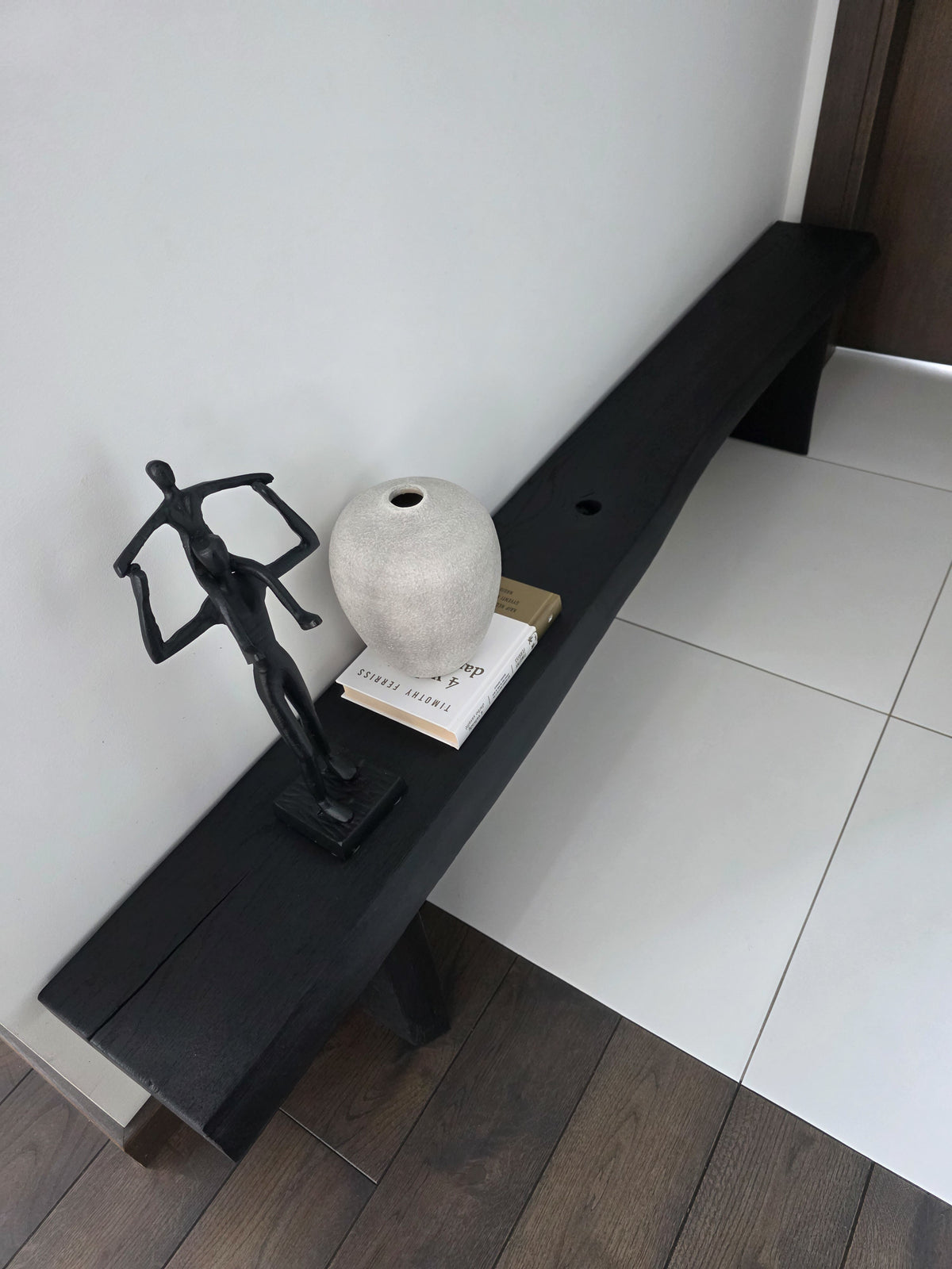 Burnt Wood Console Table